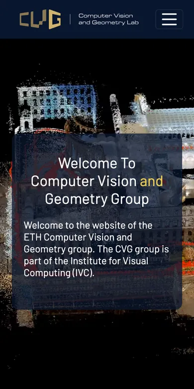 Computer Vision and Geometry Group on mobile